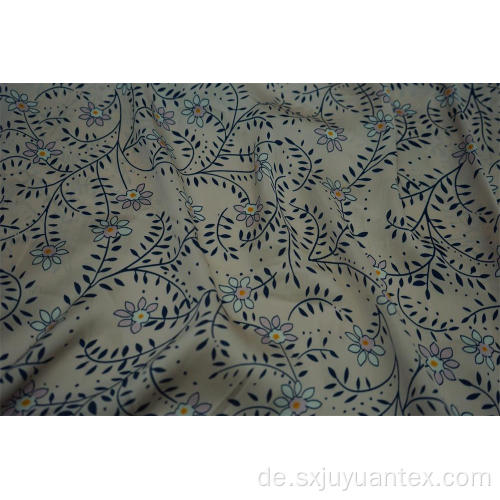 100% Polyester Sea Island Hammer Satin Print Stoff